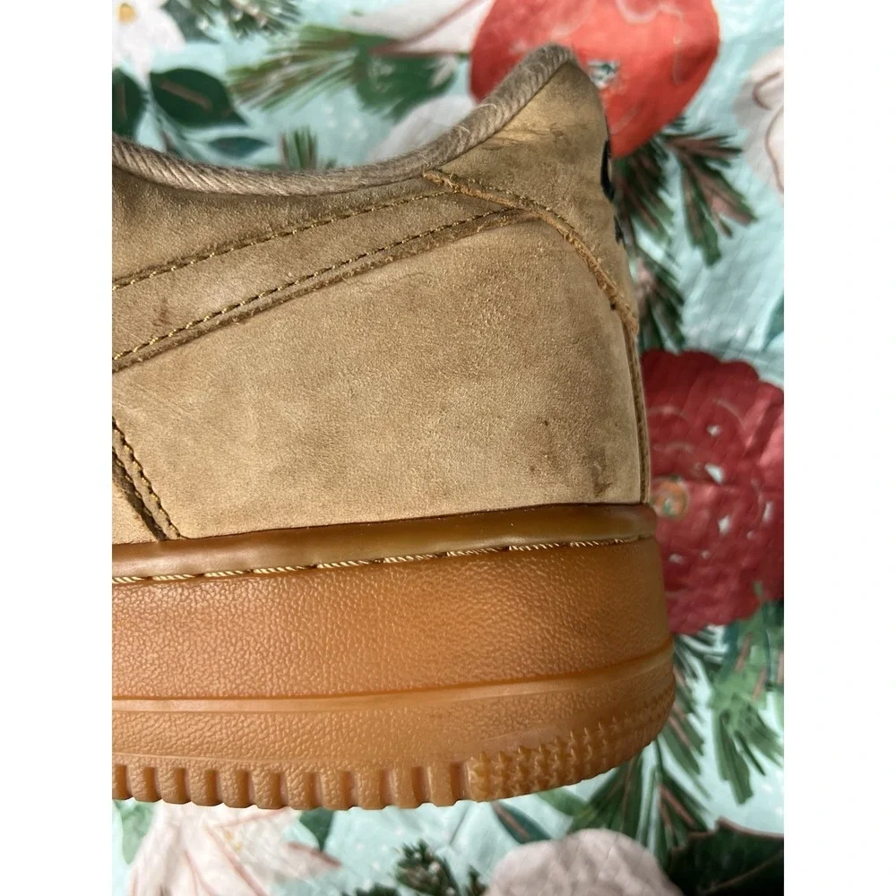Nike‎ Air Force 1 Low 'Flax' Wheat Sneakers Sz 9.5 Mens Classic Streetwear Shoes